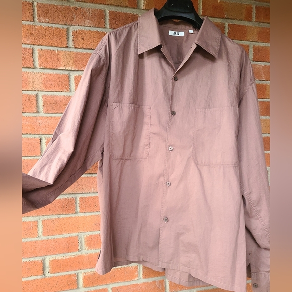 Uniqlo Men's US Large Maroon shirt - Picture 3 of 9